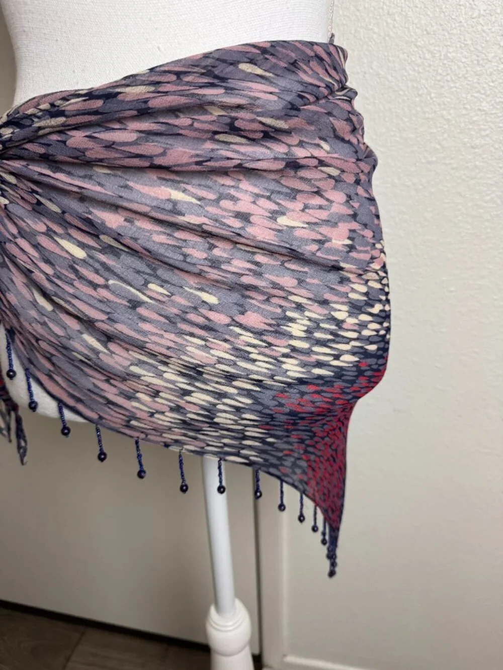 Gotelli Triangle Scarf Wrap Beads